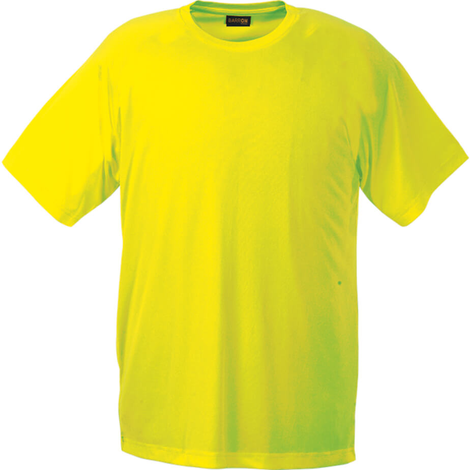 135g Barron Polyester T-Shirt Safety Yellow Front